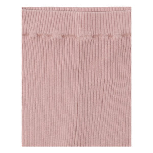 FUB - Gerippte Leggings aus Bio-Baumwolle mit Rüschen | Hellrosa