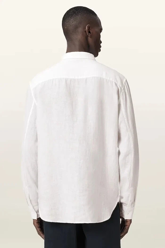 AllSaints erkek keten gömlek LOOM