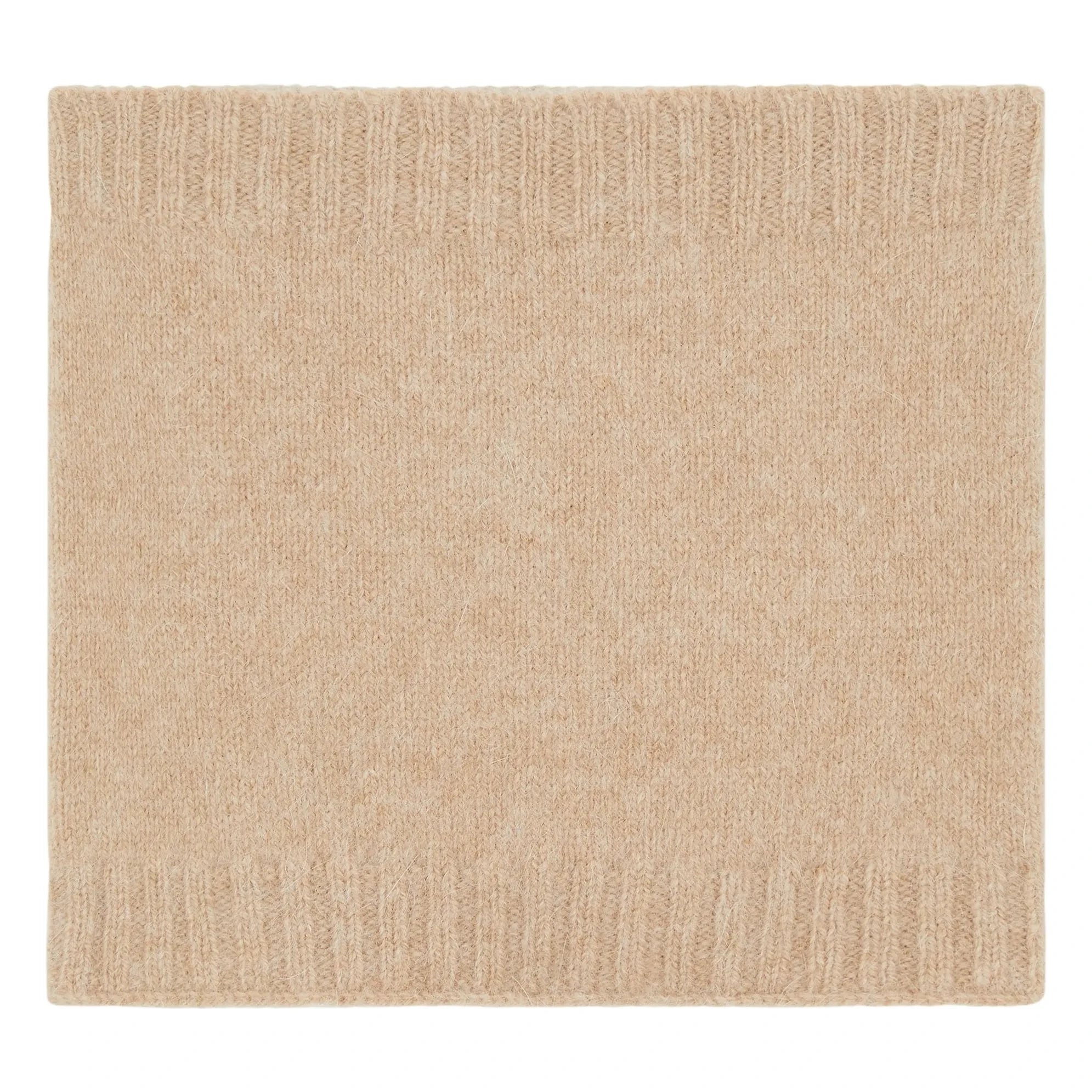 SMALLABLE BASICS - Heather bej saf yün boyunluk