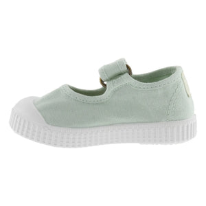 Victoria - Mercedes Tira Lona Çizik Sneakers | Yeşil su