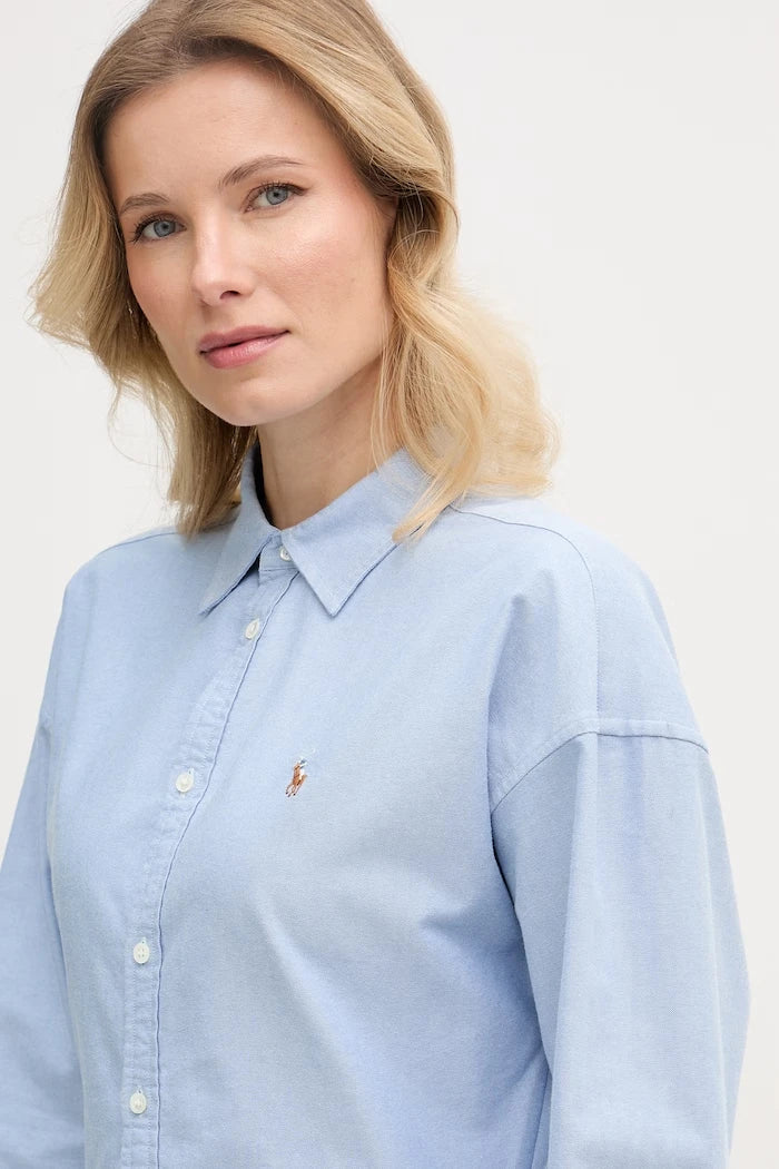 Polo Ralph Lauren pamuklu gömlek elbise