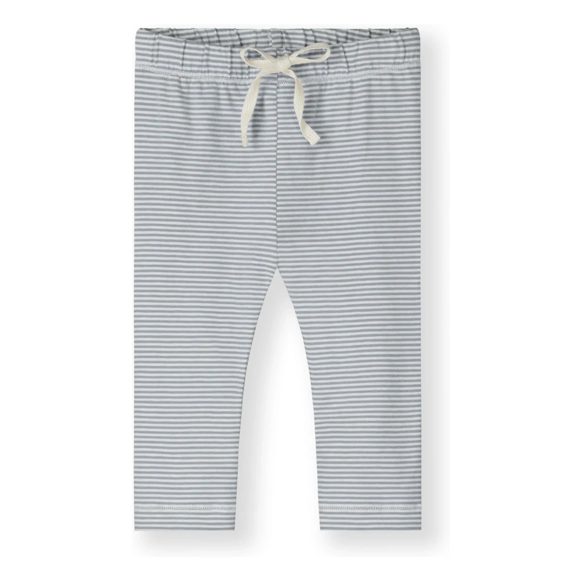 Gray Label - Gestreifte Mini-Leggings Bio-Baumwolle | Eisblau