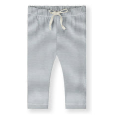 Gray Label - Gestreifte Mini-Leggings Bio-Baumwolle | Eisblau
