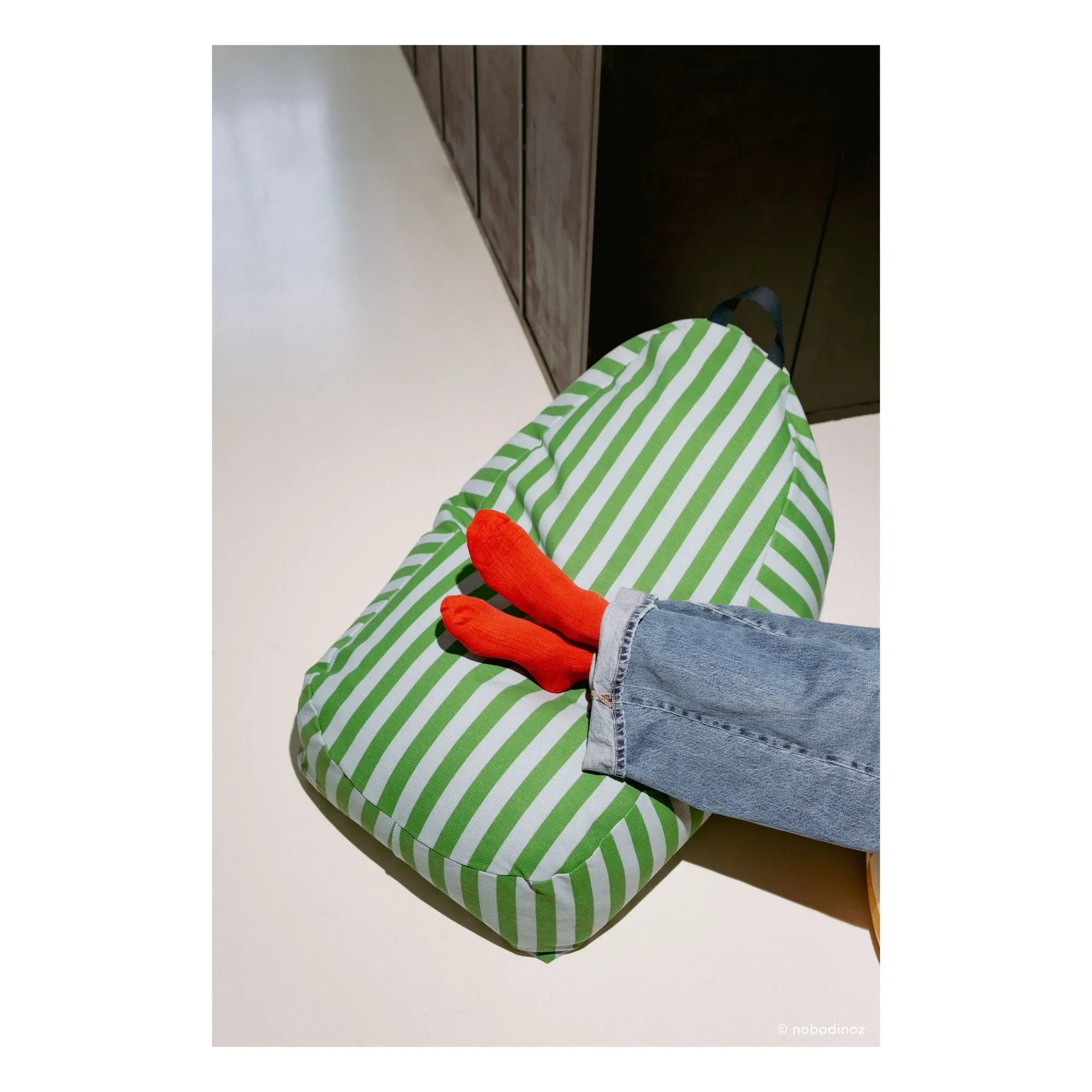 Nobodinoz - Bliss Long Pouf | Green