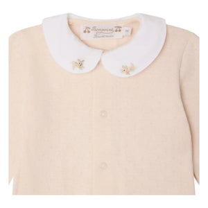 Bonpoint - Pyjama Cayla Pointelle Bio-Baumwolle | Puderrosa