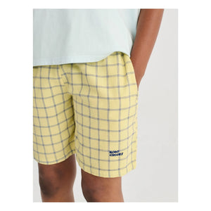 Bobo Choses - Organic Cotton Checked Shorts | Yellow