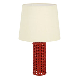 House of Capricorn - Cesta Ceramic Lamp Base | Red