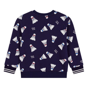 Petit Bateau - Badminton Fleece Sweatshirt | Night Blue