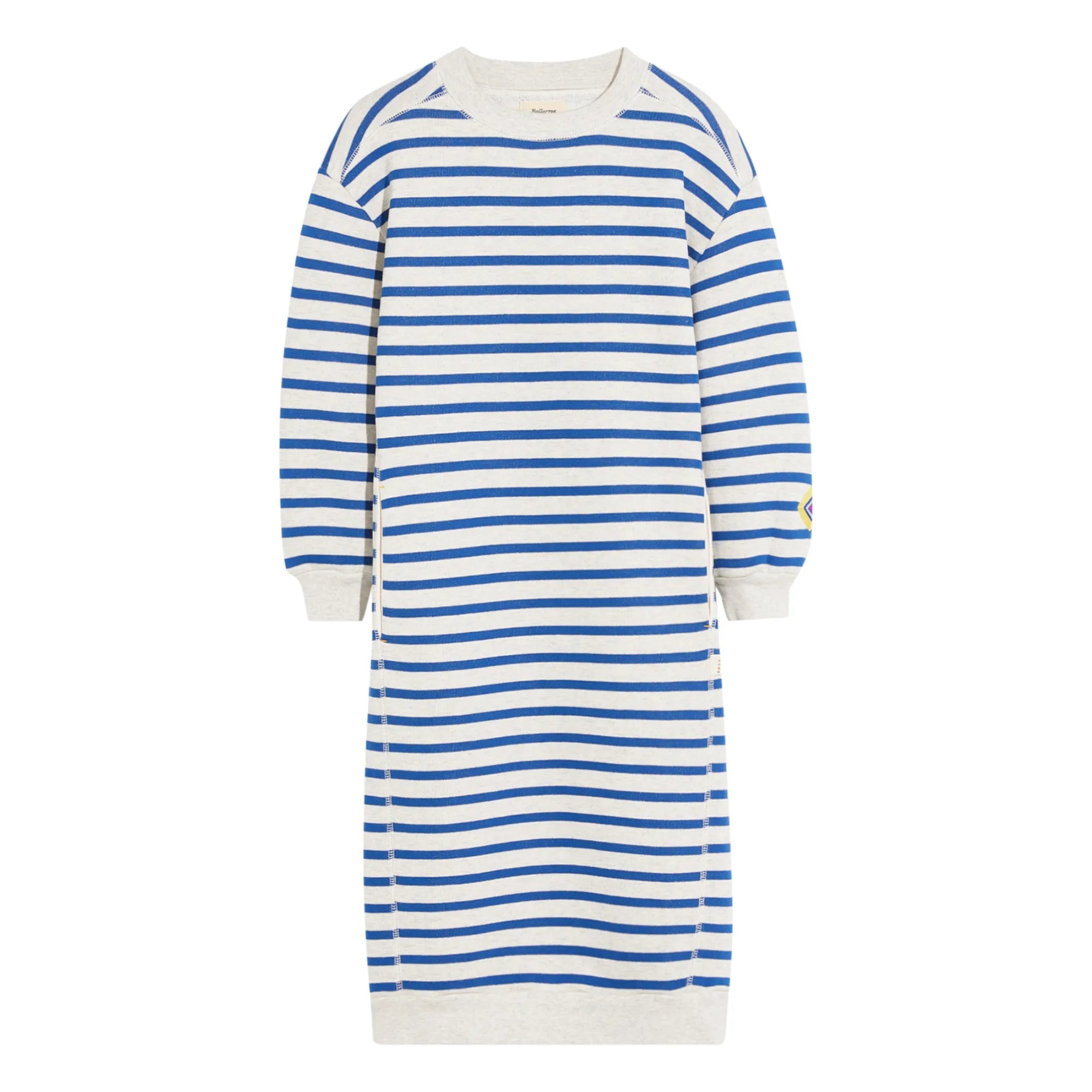 Bellerose - Fadola Marinière Sweat Elbise | Heather beyaz