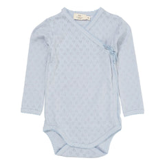Copenhagen Colors - Pointelle Organic Cotton Bodysuit | Light Blue
