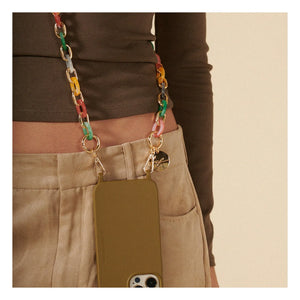 LaCoqueFrançaise - Cassy 120 cm long chain | Multicolored