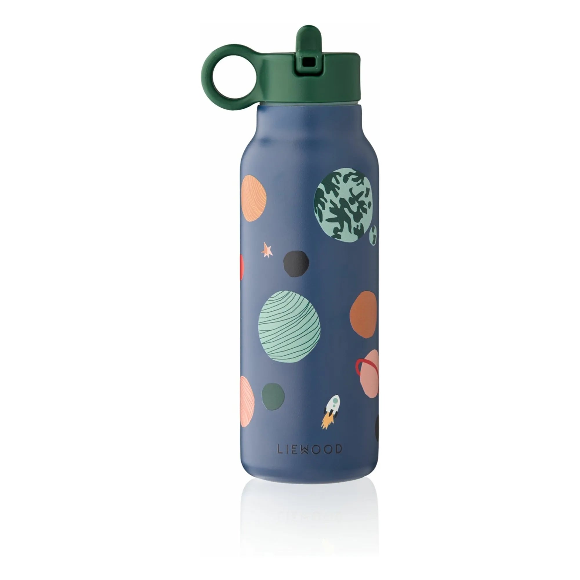 Liewood - Falk paslanmaz çelik su şişesi - 350 ml | Universe/Klasik lacivert
