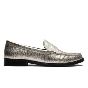 Lachoix - Metalik Penny Loafer | Şampanya