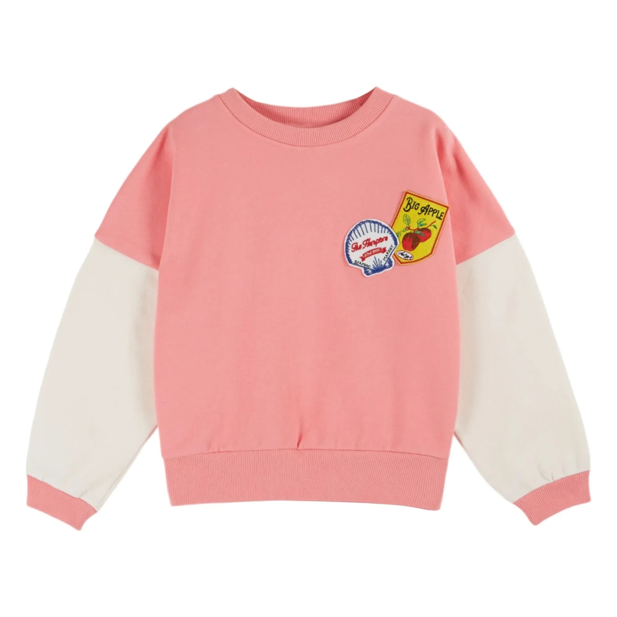 Emile et Ida - Organik pamuklu rozet sweatshirt | Pembe