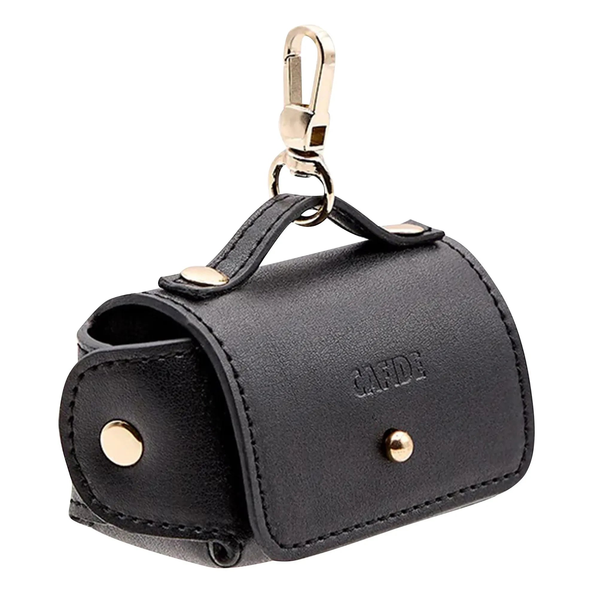 Cafide - Vegan Leather Bag Dispenser | Black