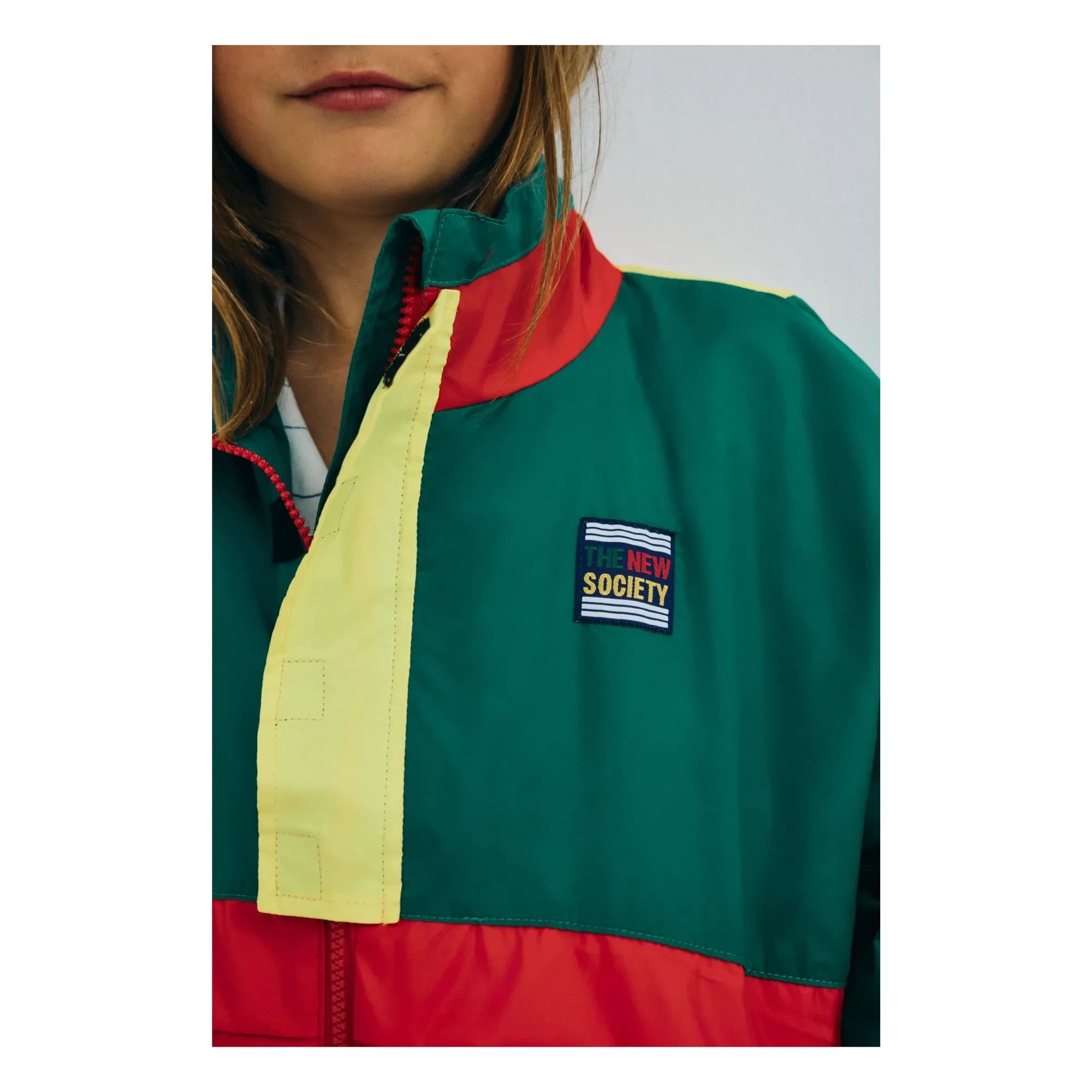 the new society - Pansy Colorblock ceket | Yeşil