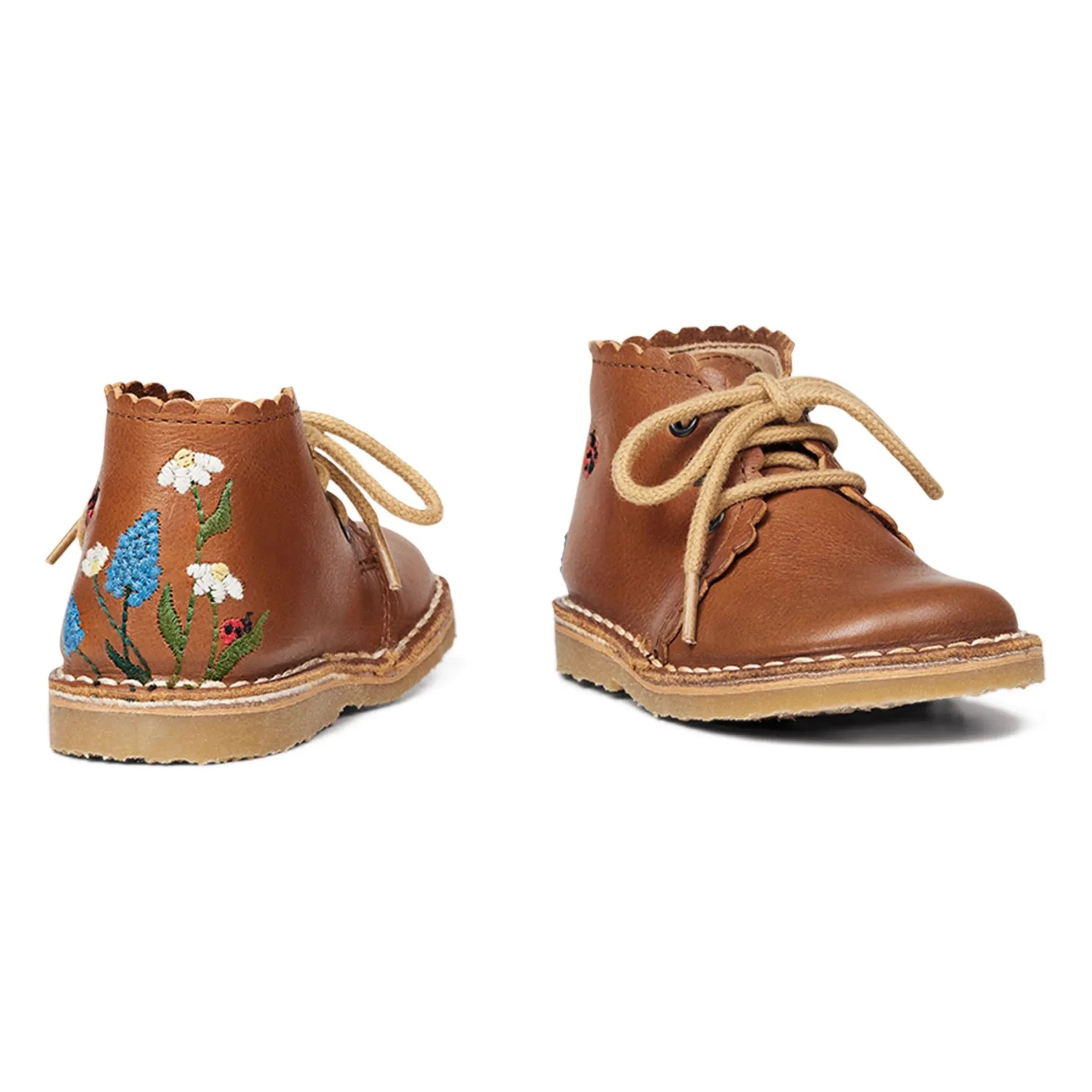 Petit Nord - Ladybug Fisto Bestickte Stiefeletten - Uniqua Kollektion | Camel