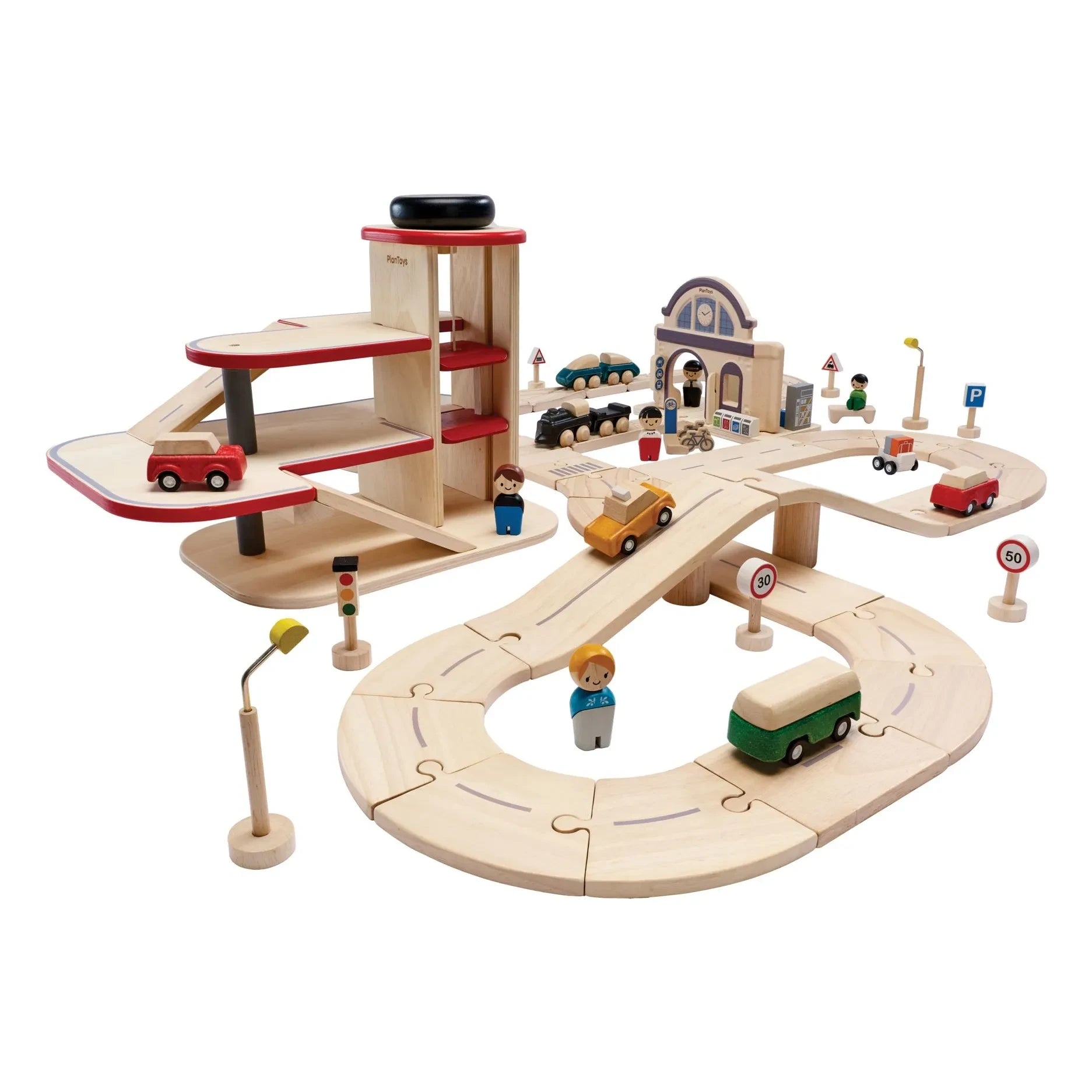 Plan Toys - Plan'City - Tren ve Yol Pistler