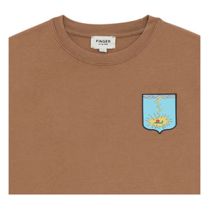 Finger in the nose - Taylor organik pamuklu T-shirt | Buzlu kahverengi