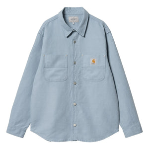Carhartt WIP - Walter Pamuk ve Keten Overshirt | Gri mavi