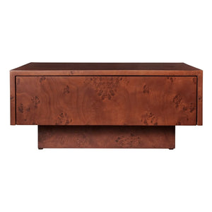 Ferm Living - FSC Blur Storage ahşap çekmeceli sehpa | Koyu ahşap