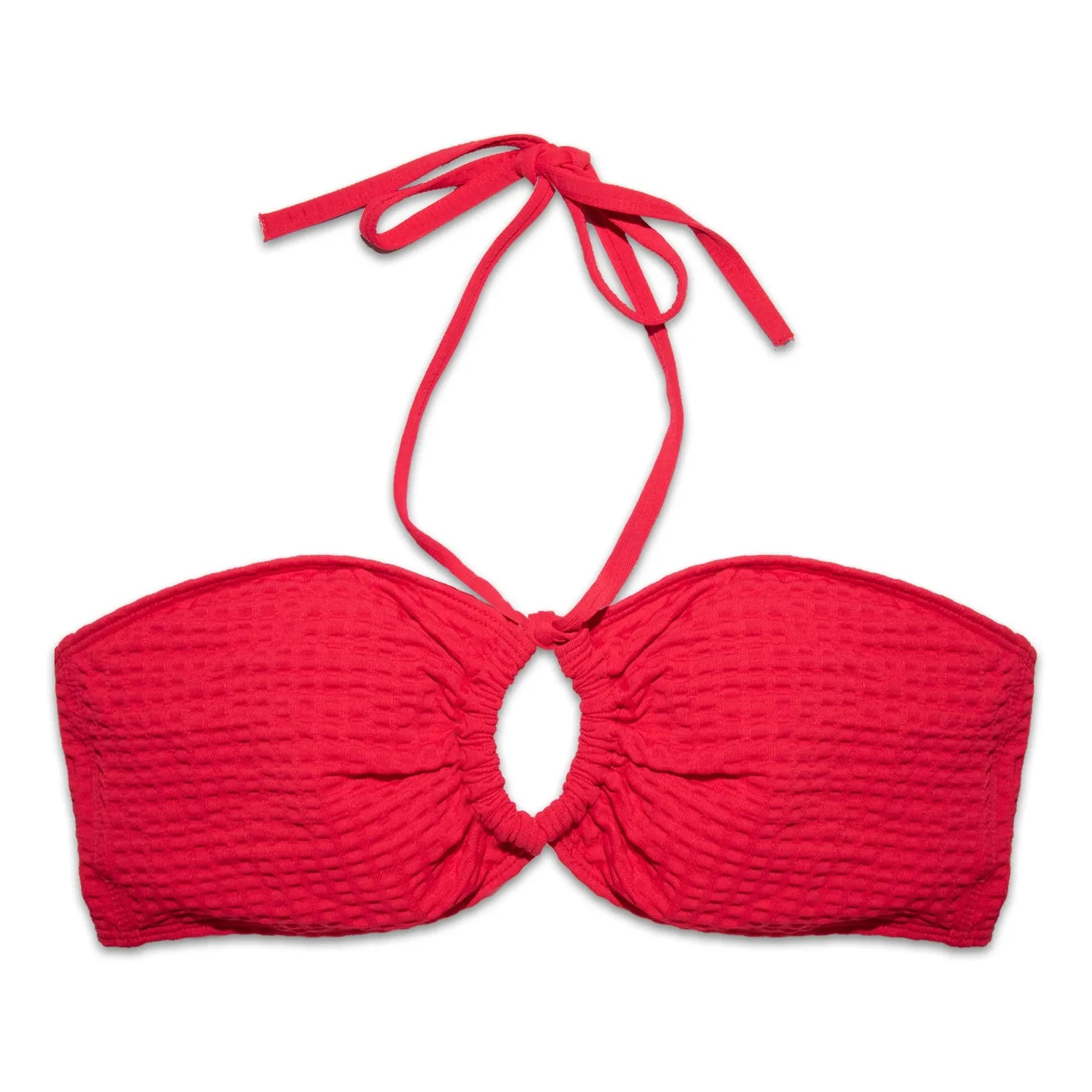 Miska Paris - Ruched Bikini Top | Red
