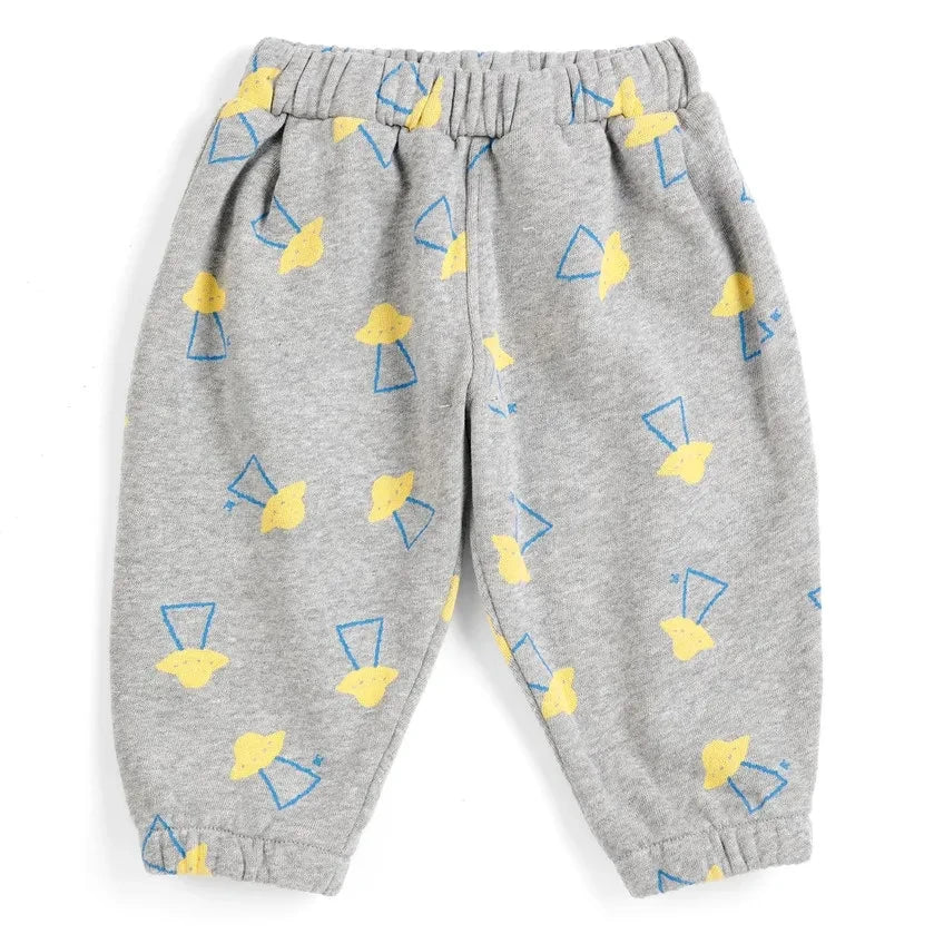 Bobo Choses - Jogger saucers Bio-Baumwolle Baby | Meliertes Grau