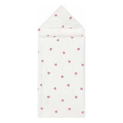 Petit Bateau - Hearts Bath Cape | Ecru