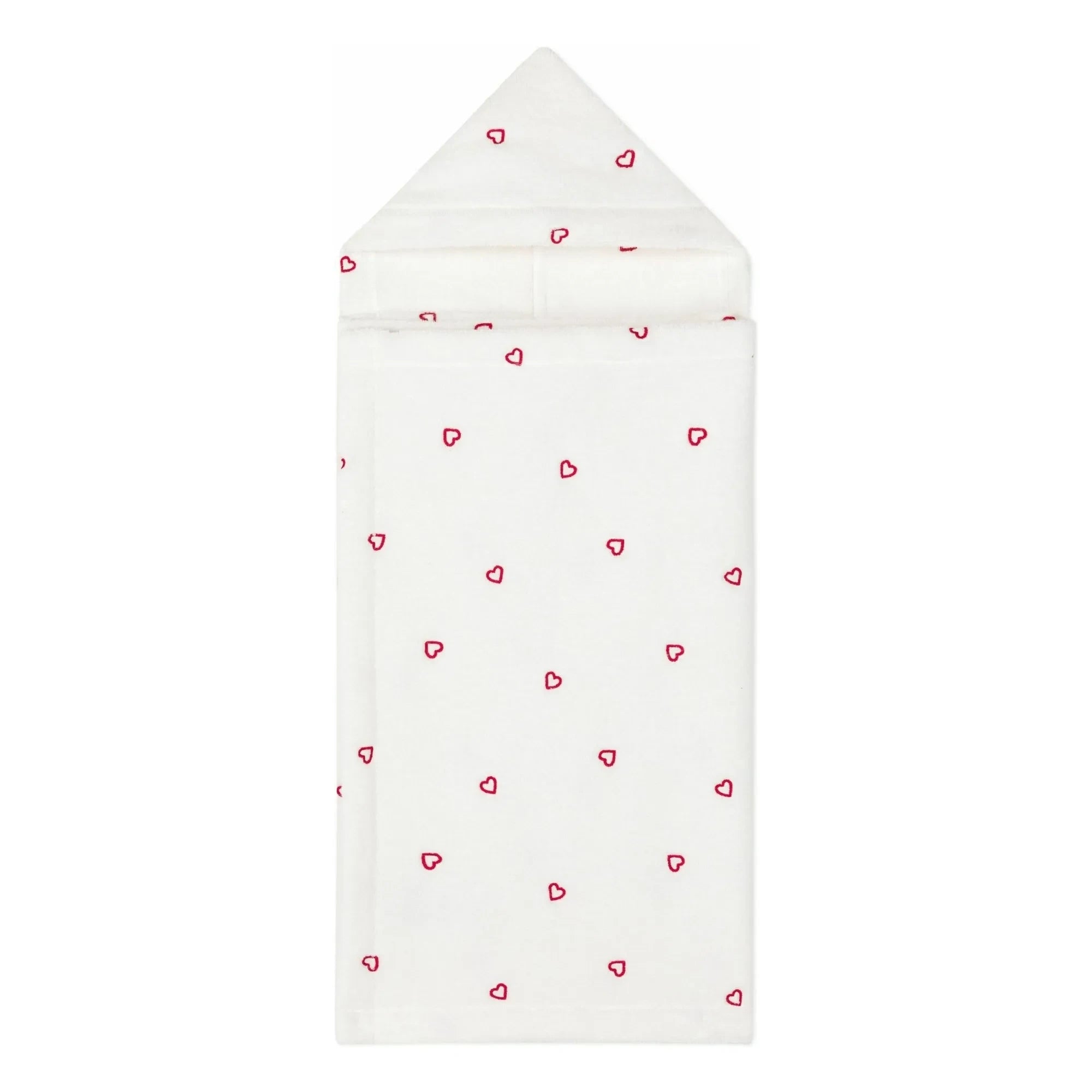 Petit Bateau - Hearts Bath Cape | Ecru