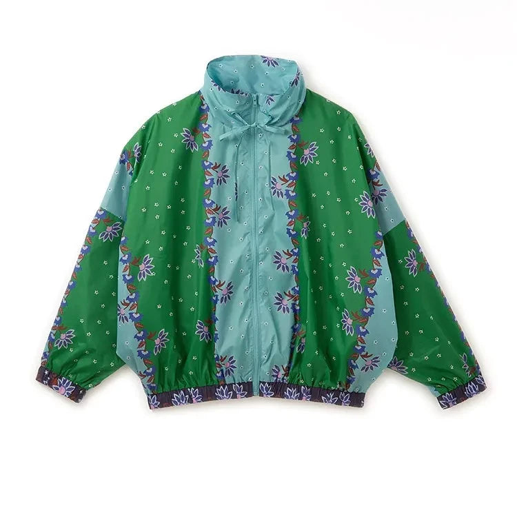 Fabula - Hera Fleurs Windbreaker | Green
