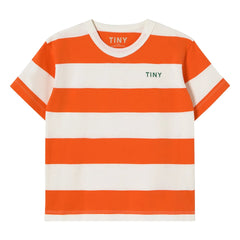 Tinycottons - Gestreiftes T-Shirt aus Bio-Baumwolle | Rot