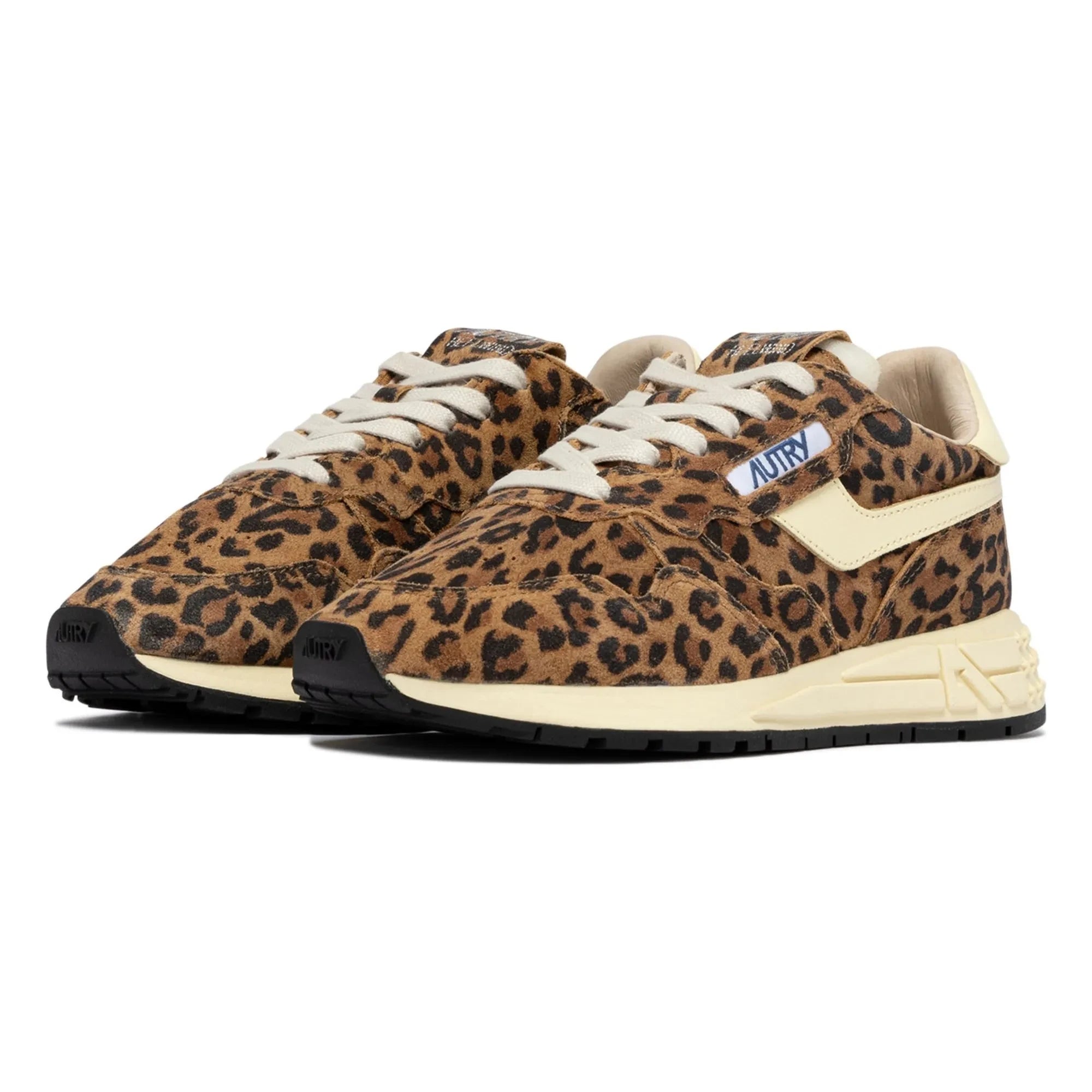 Autry - Reelwind Leopard Suede Sneakers | Brown