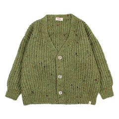 Búho - Green | Melanj Düğmeli Hırka