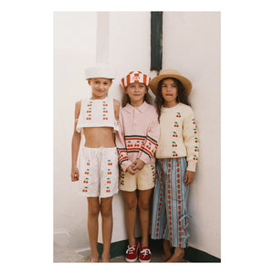 Tinycottons - Short Cherry Twill | White