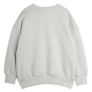 Mini Rodini - Blumen-Sweatshirt aus Bio-Baumwolle | Graumeliert