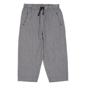 Copenhagen Colors – Gestreifte Bio-Baumwollhose | Marineblau