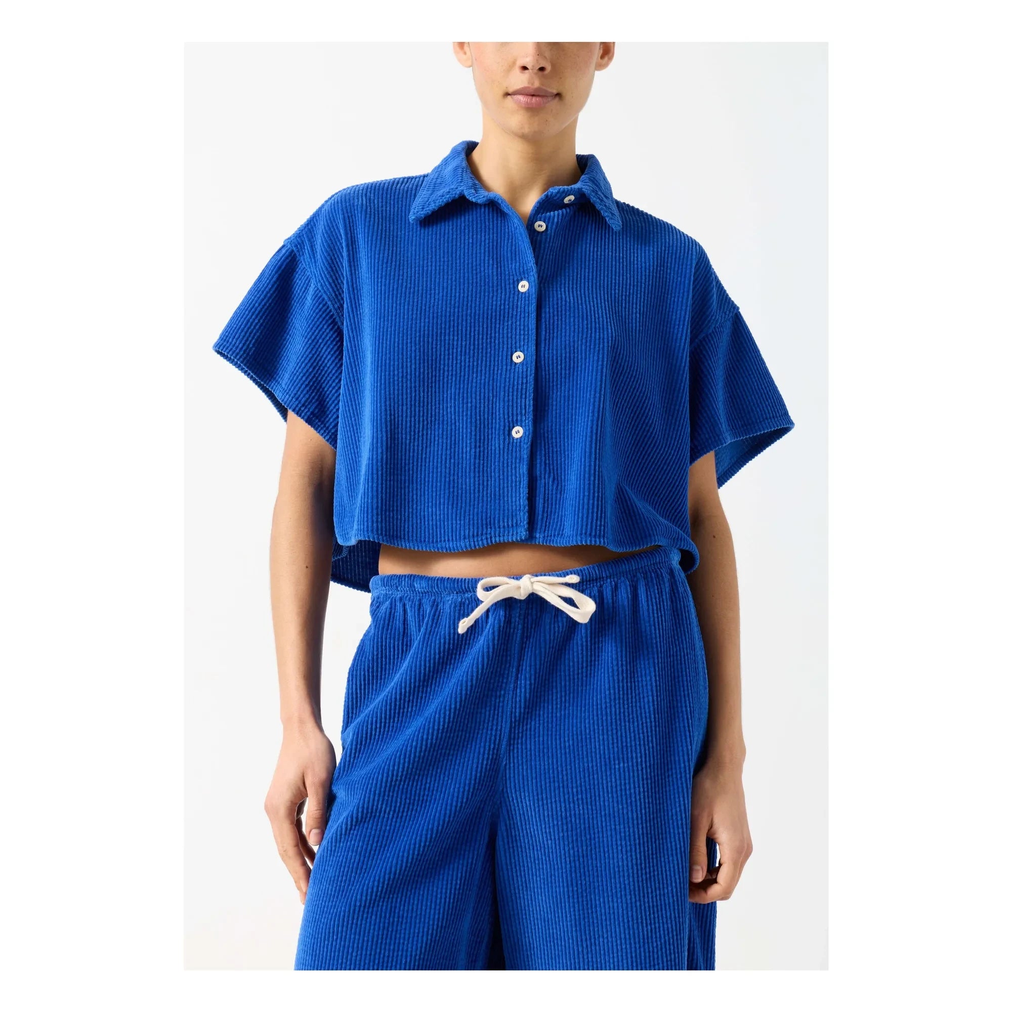 American Vintage - Padow Baumwollhemd | Blau