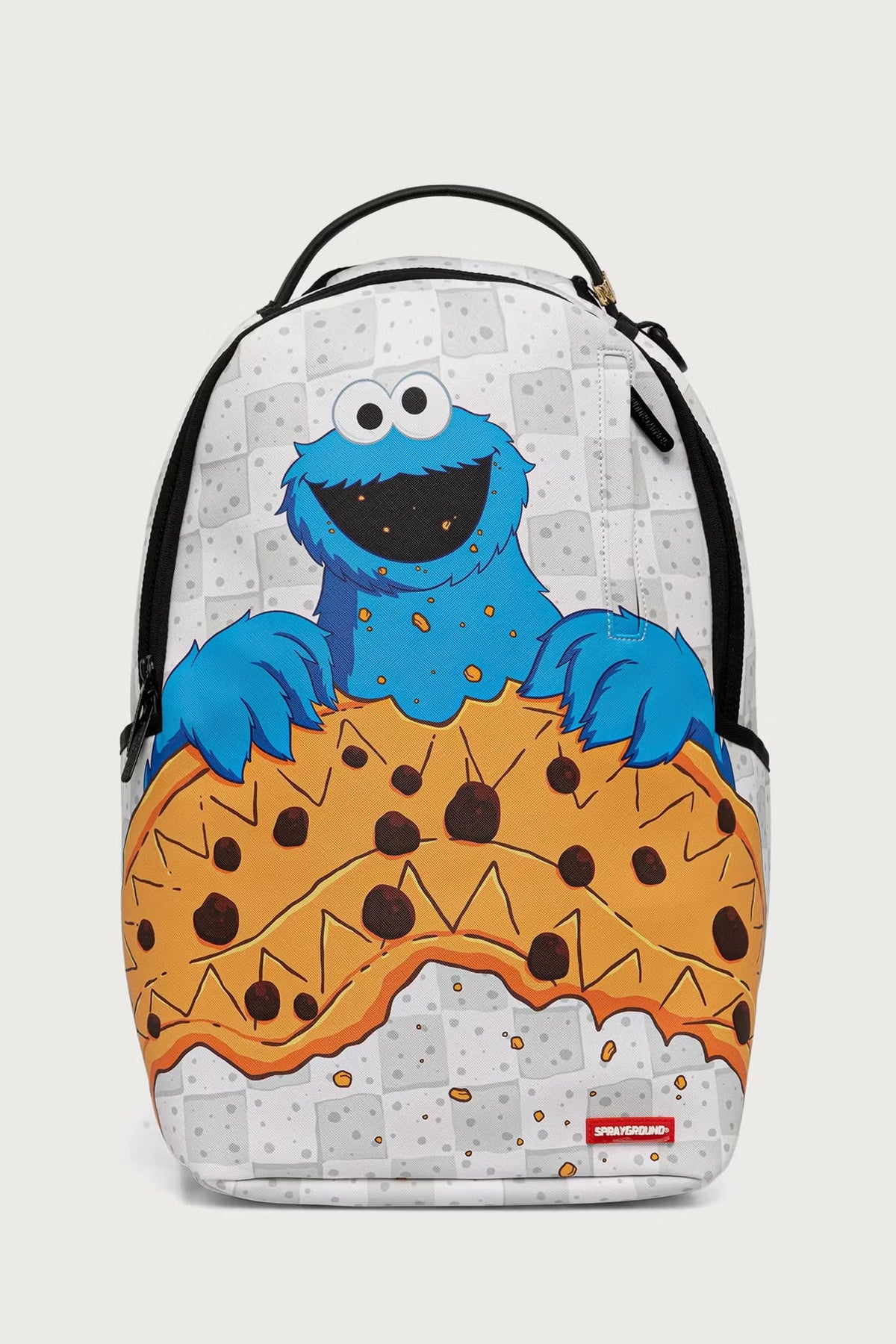 Sprayground - Susam Sokağı Kurabiye Canavarı Beyaz Sırt Çantası 910B9124NSZ