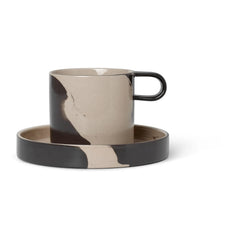 Ferm Living - Tabaklı Yudumluk Bardak | Gri