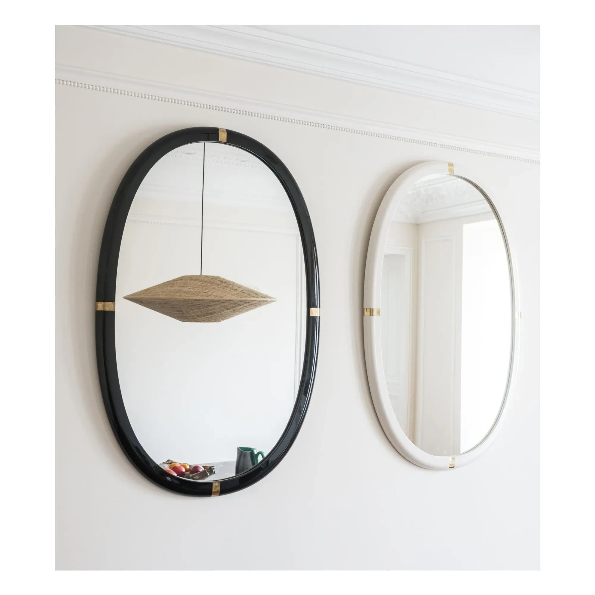 The Socialite Family - Marcello Polished Wooden Mirror | Black