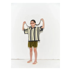Main Story - Gestreiftes Sport-Poloshirt aus Bio-Baumwolle | Blassgelb