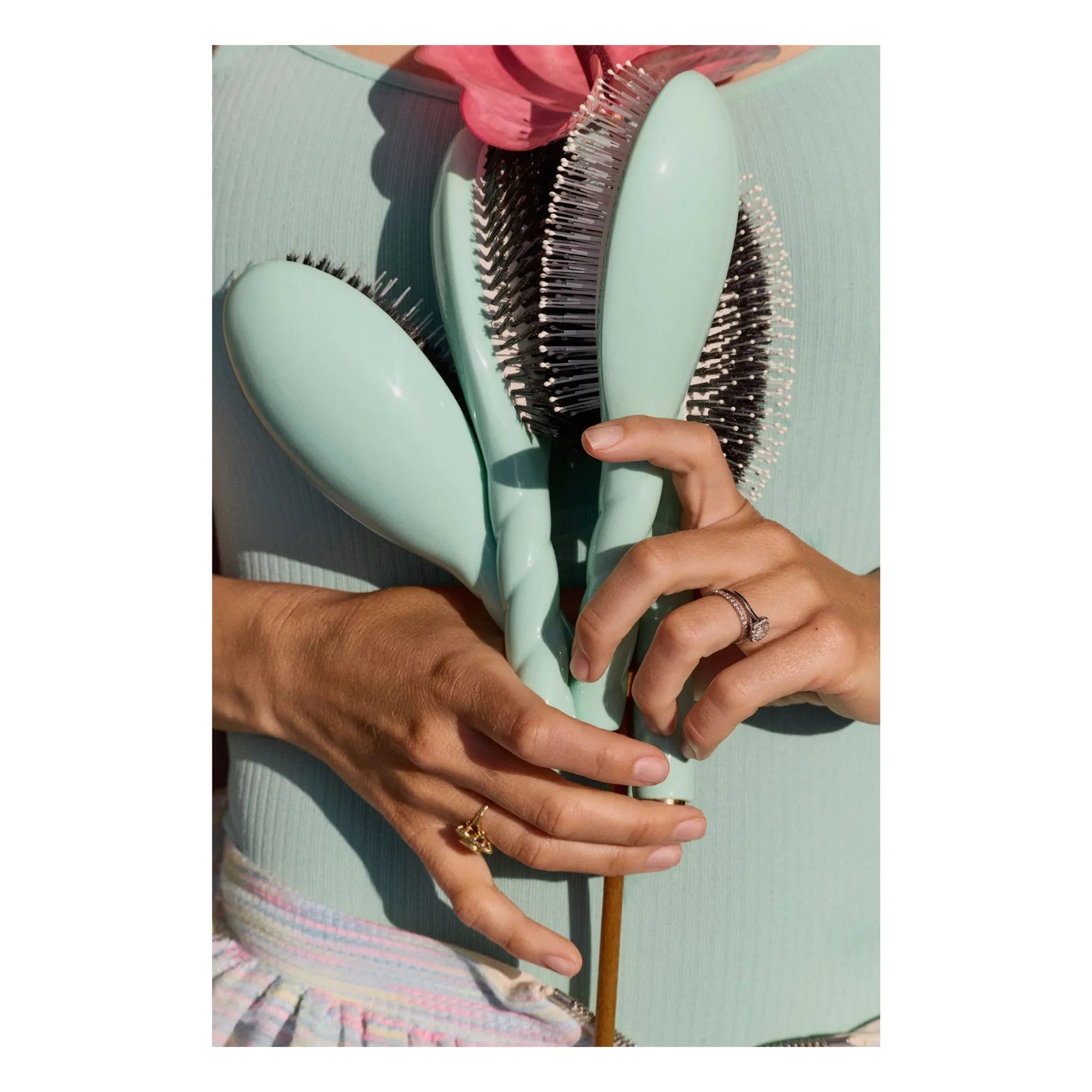 La Bonne Brosse - La Miracle N°04 Saç Fırçası - Düğümleri Açan ve Masaj Yapan | Lagoon Blue