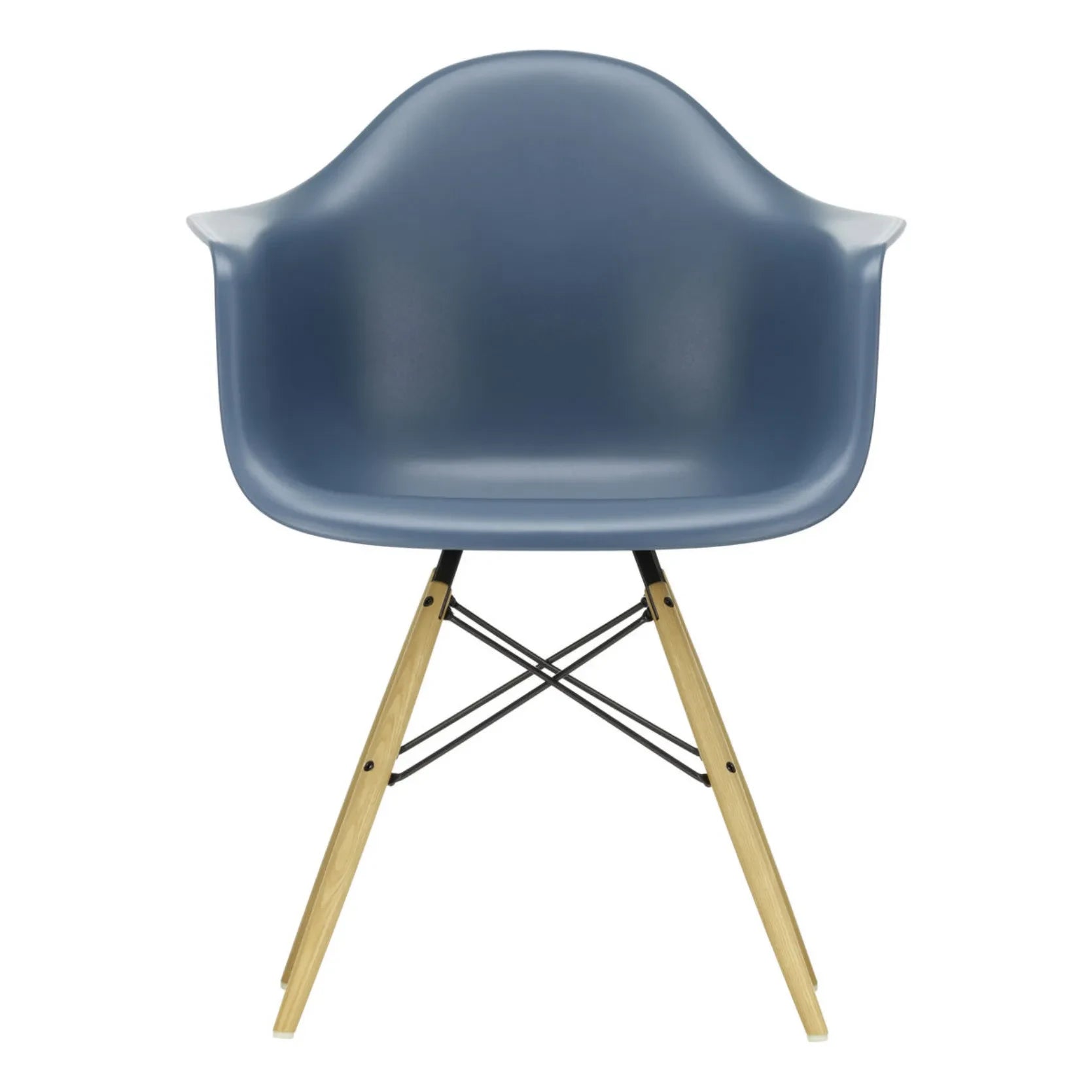 Vitra - DAW Stuhl - Ahornuntergestell - Charles &amp; Ray Eames | Marineblau