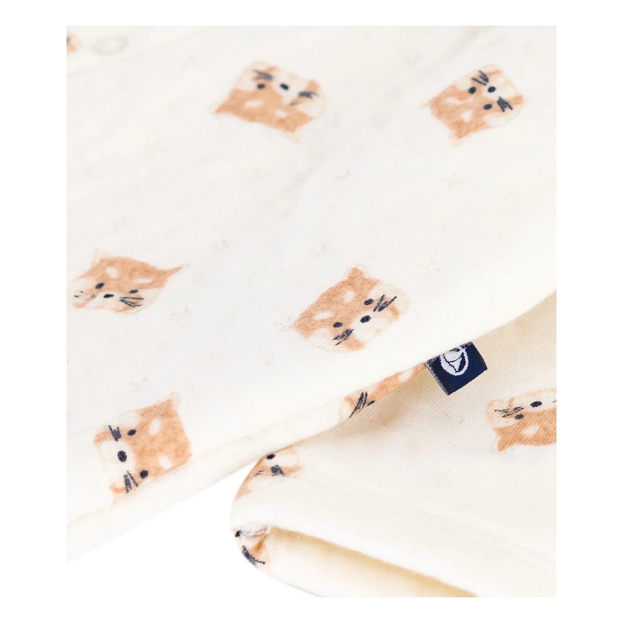 Petit Bateau - Overall mit Katzenmotiv in Ecru
