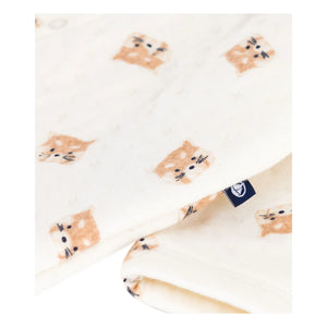 Petit Bateau - Overall mit Katzenmotiv in Ecru