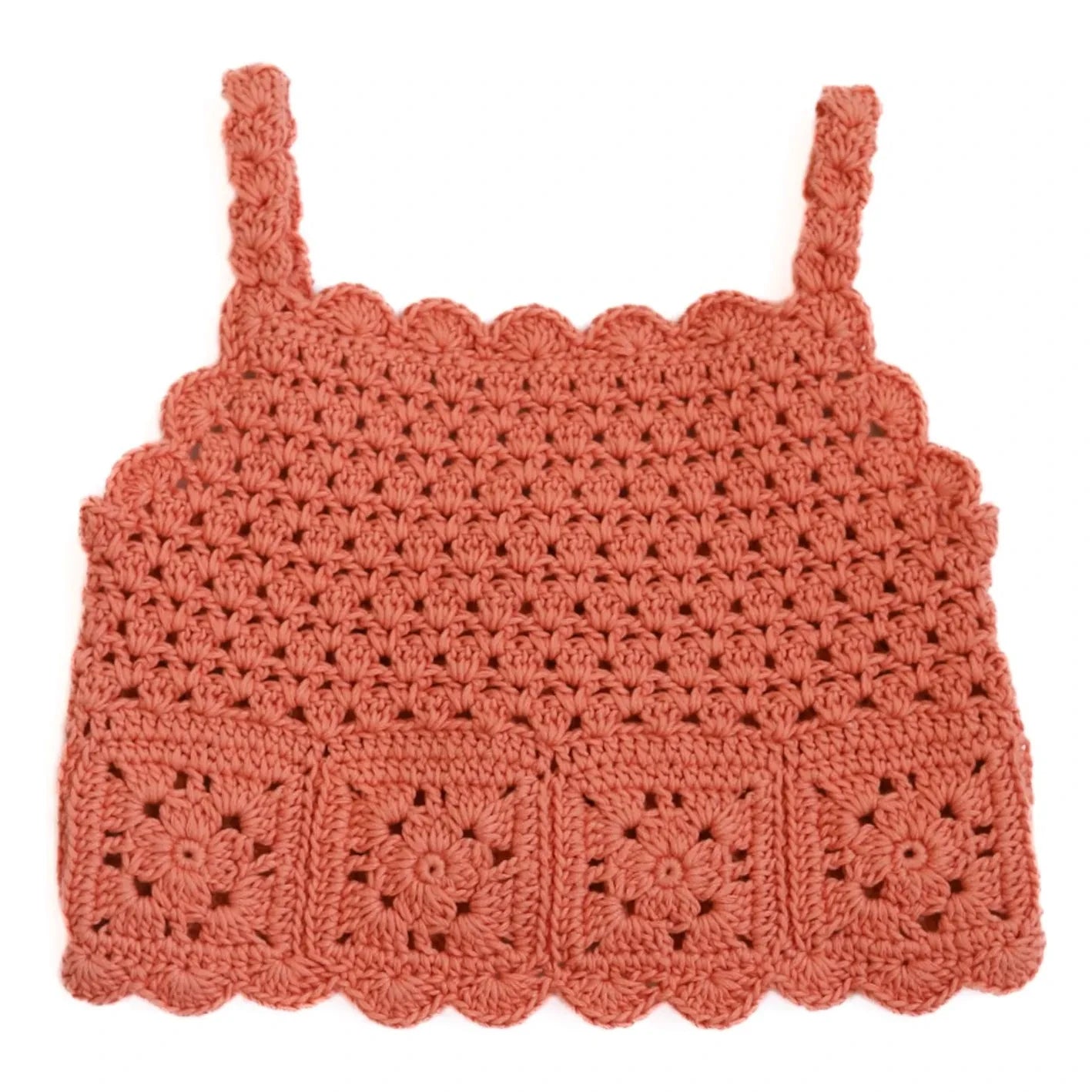 Kalinka - Top Elvira Crochet | Orange