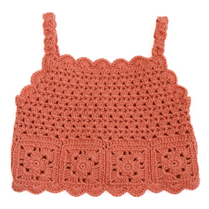 Kalinka - Top Elvira Crochet | Orange
