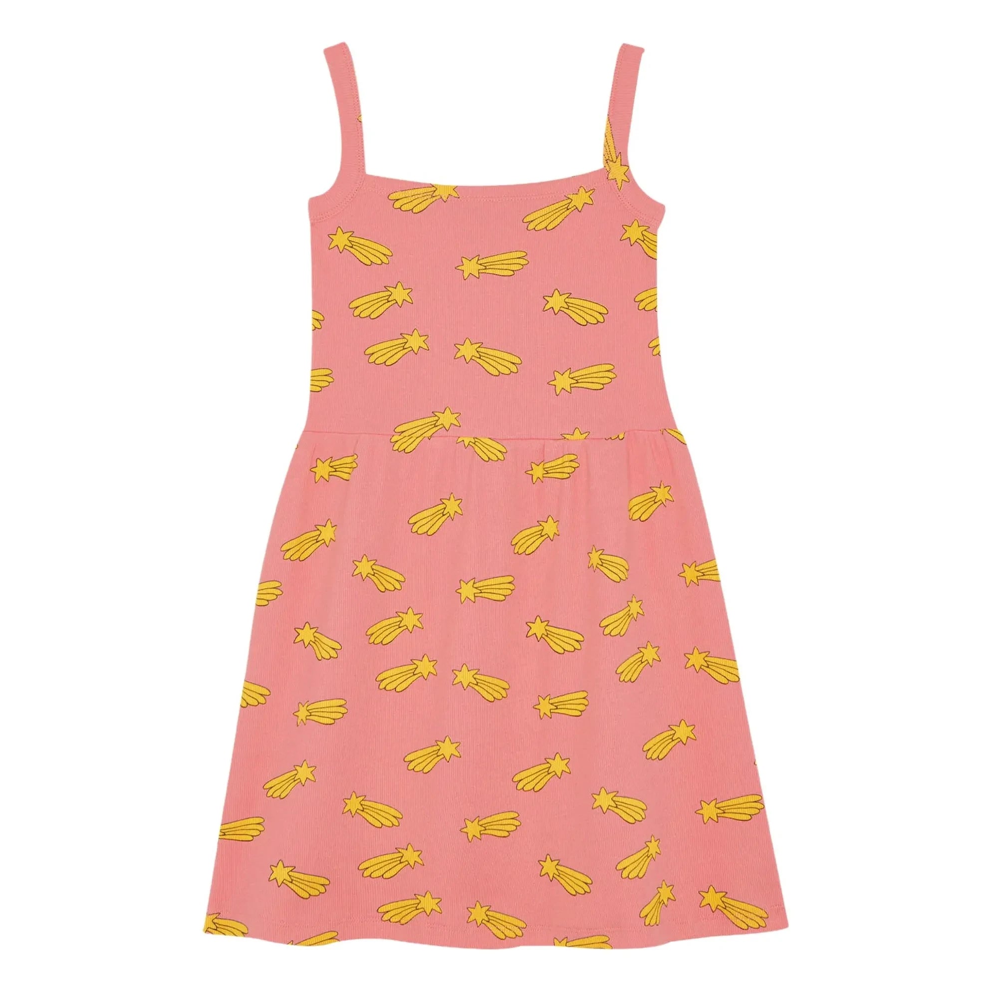 The Campamento - Falling Stars Bio-Baumwollkleid | Zuckerrosa