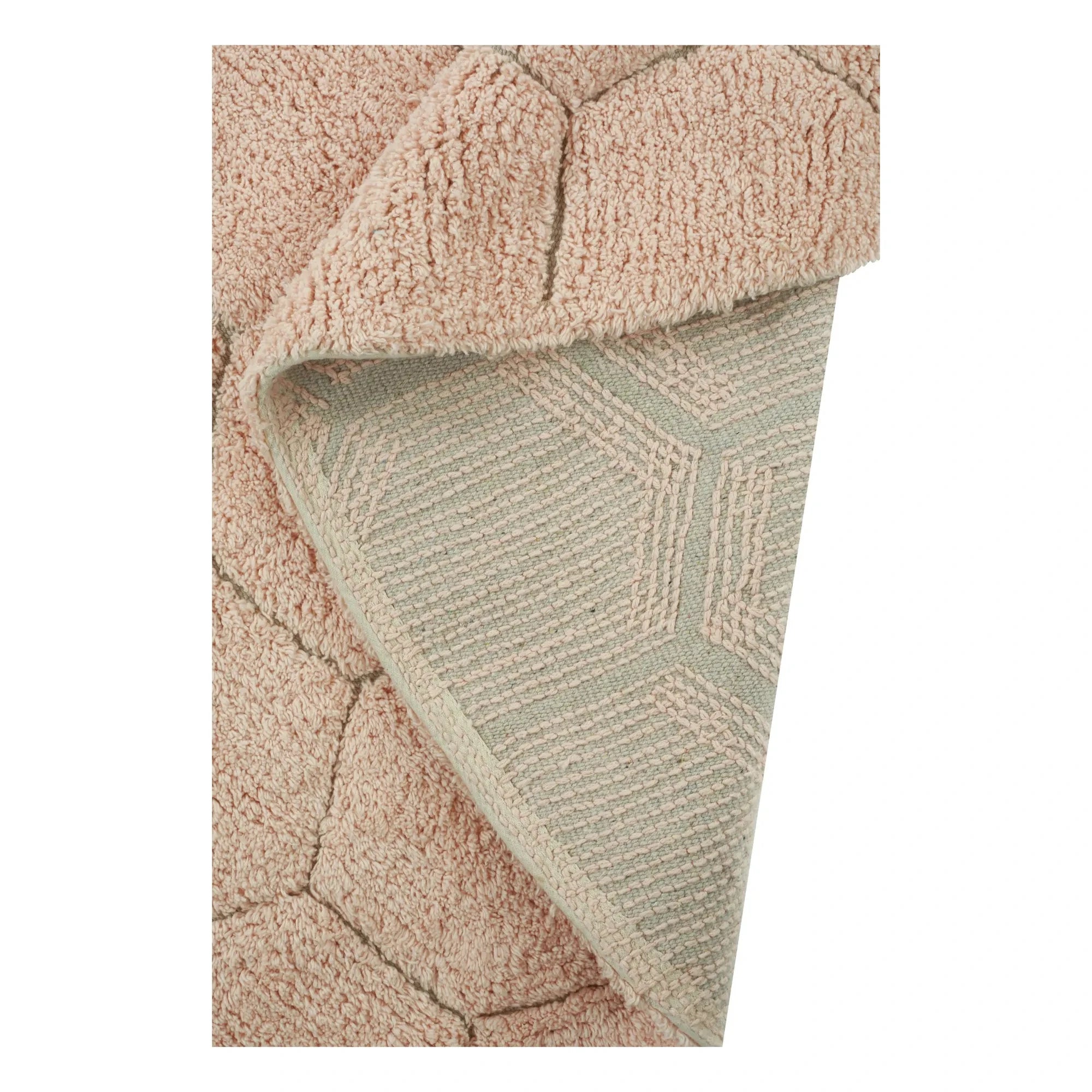 Lorena Canals - Teppich Honeycomb rund | Rosa