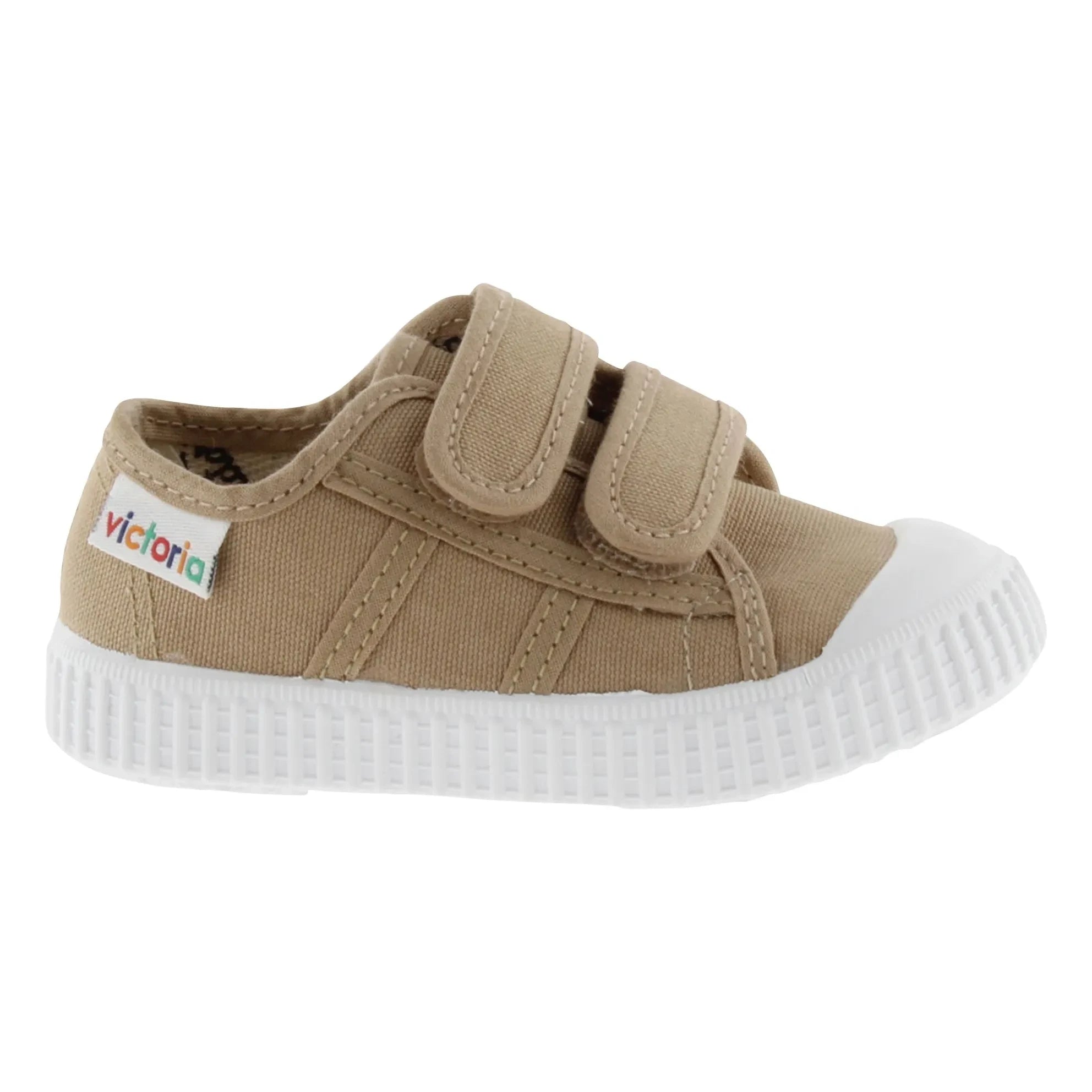 Victoria - Tiras Lona Scratch Sneakers | Camel